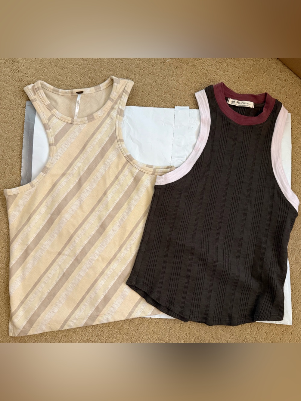 Bundle of 2 Free People High Neck Tank Style Tops - Size S